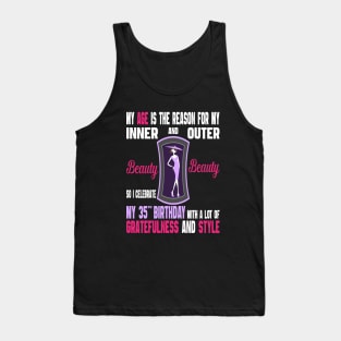 35 Year Old Women Fabulous Bday Gift 1986 - Girls 35th Birthday Tank Top